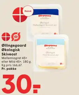 SPAR Øllingegaard Økologisk Skiveost tilbud