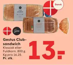 SPAR Gestus Club- sandwich tilbud