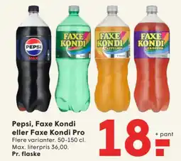 SPAR Pepsi, Faxe Kondi eller Faxe Kondi Pro tilbud