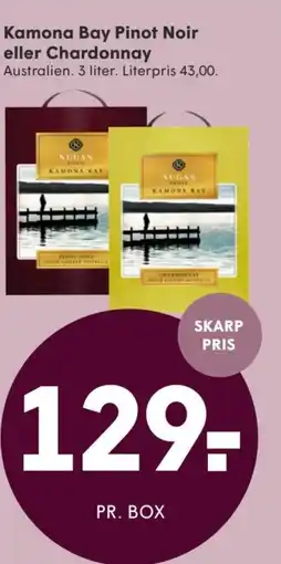 SPAR Kamona Bay Pinot Noir eller Chardonnay tilbud
