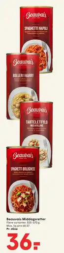 SPAR Beauvais Middagsretter tilbud