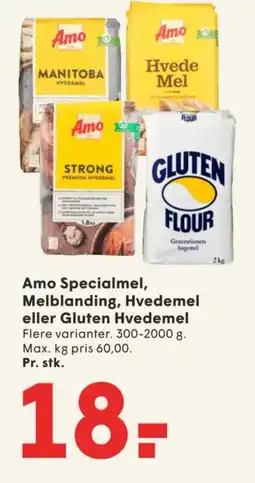 SPAR Amo Specialmel, Melblanding, Hvedemel eller Gluten Hvedemel tilbud
