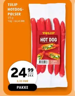 Scandinavian Park TULIP Hotdog- pølser tilbud