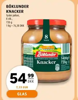 Scandinavian Park Böklunder Knacker tilbud