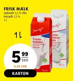 Scandinavian Park Frisk mælk tilbud