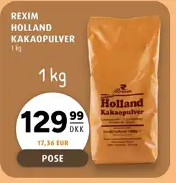 Scandinavian Park Rexim Holland kakaopulver tilbud
