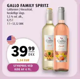Scandinavian Park Gallo Family spritz tilbud