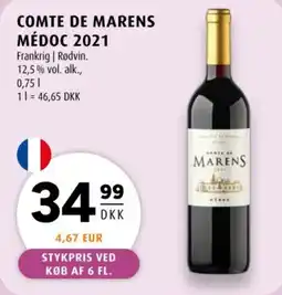 Scandinavian Park Comte De Marens Médoc 2021 tilbud