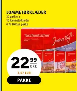 Scandinavian Park Jeden Tag Lommetørklæder tilbud