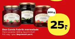 SuperBrugsen DEN GAMLE FABRIK Marmelade tilbud