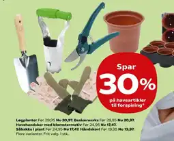 SuperBrugsen På haveartikler til forspiring* tilbud