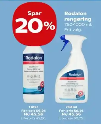 SuperBrugsen Rodalon rengøring tilbud