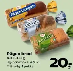 SuperBrugsen Pågen brød tilbud