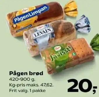 SuperBrugsen Pågen brød tilbud