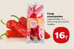 SuperBrugsen Coop snackpeber tilbud