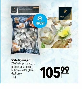 Citti Sorte tigerrejer tilbud
