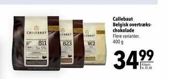 Citti Callebaut Belgisk overtrækschokolade tilbud