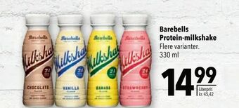Citti Barebells Protein-milkshake tilbud