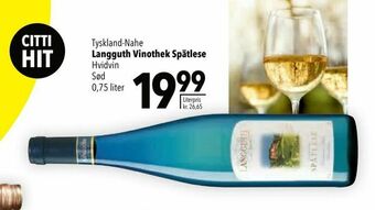 Langguth Vinothek Spätlese