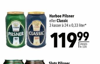 Citti Harboe Pilsner eller Classic tilbud