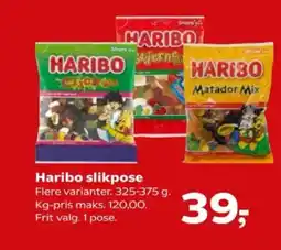 SuperBrugsen Haribo slikpose tilbud