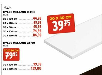 jem & fix Hylde melamin 16 mm tilbud