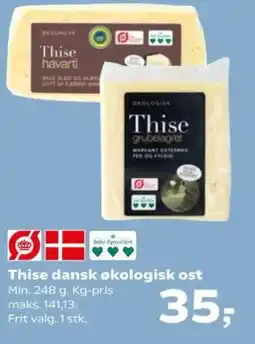 SuperBrugsen Thise dansk økologisk ost tilbud