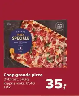 SuperBrugsen Coop grande pizza tilbud