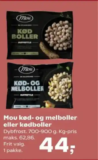 SuperBrugsen Mou kød- og melboller eller kødboller tilbud
