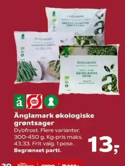SuperBrugsen Änglamark økologiske grøntsager tilbud
