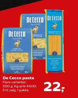 SuperBrugsen De Cecco pasta tilbud