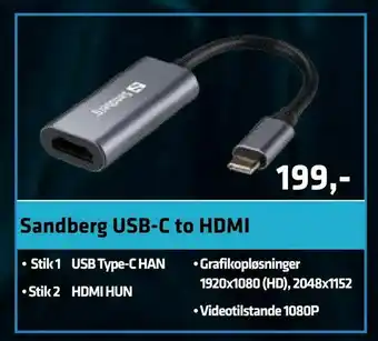 Sandberg Usb-c to HDMI