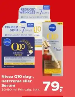 SuperBrugsen Nivea Q10 dag-, natcreme eller Serum tilbud