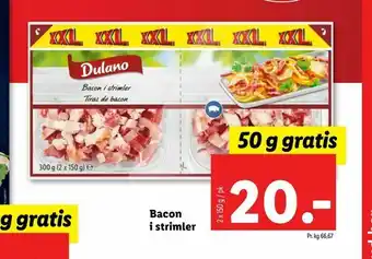 Let-Køb Bacon i strimler tilbud