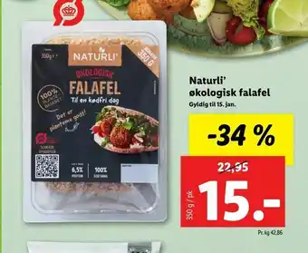 Let-Køb Naturli' økologisk falafel tilbud