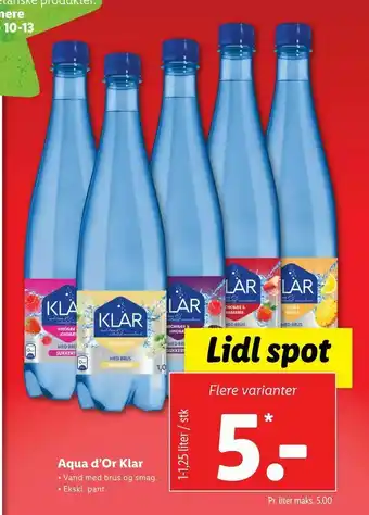 Let-Køb Aqua d'Or Klar tilbud