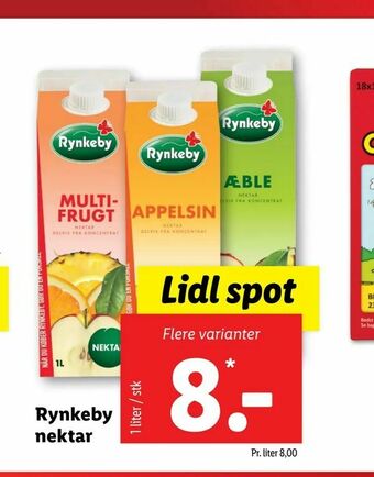 Let-Køb Rynkeby nektar tilbud