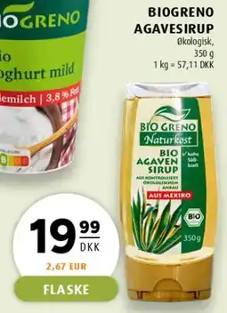 Scandinavian Park BioGrøno Agavesirup tilbud