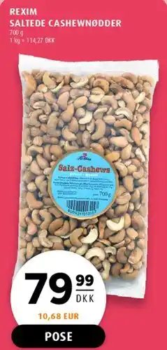 Scandinavian Park Saltede Cashewnødder tilbud