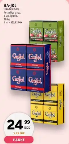 Scandinavian Park Ga-Jol lakridspastiller tilbud