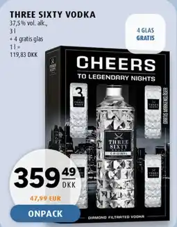 Scandinavian Park Three Sixty Vodka (Cheers pack) tilbud
