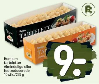 REMA 1000 Humlum tarteletter Almindelige eller fedtreducerede 10 stk./225 g tilbud