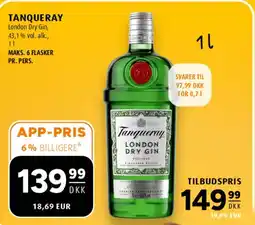 Scandinavian Park Tanqueray London Dry Gin 1 l tilbud