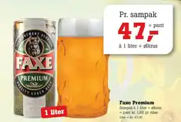 Poetzsch Padborg Faxe Premium (1 liter sampak) tilbud