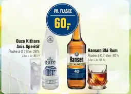 Otto Duborg Ouzo Kithara Anis Aperitif / Hansen Blå Rum tilbud
