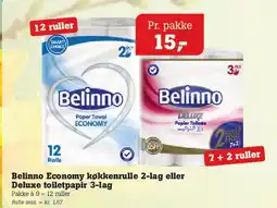 Poetzsch Padborg Belinno Economy køkkenrulle / Belinno toiletpapir tilbud