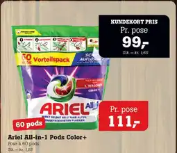 Poetzsch Padborg Ariel All-in-1 Pods Color+ (60 pods) tilbud