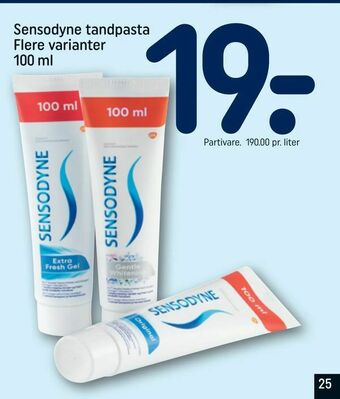 REMA 1000 Sensodyne tandpasta tilbud