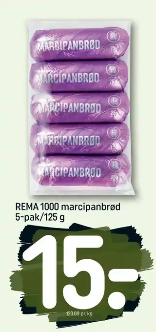 REMA 1000 REMA 1000 marcipanbrød 5-pak/125 g tilbud