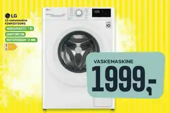 Skousen LG vaskemaskine F2WP207S0WS tilbud